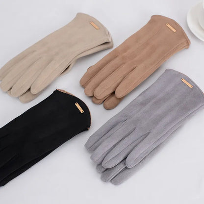 Classic Suede Women's Gloves - SuaveTouch
