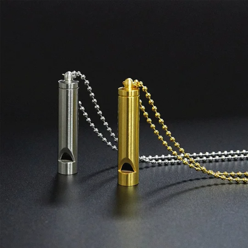 Necklace with breathing exercises | Stainless steel | Alternative to smoking and vaping for anxiety relief