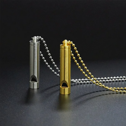 Necklace with breathing exercises | Stainless steel | Alternative to smoking and vaping for anxiety relief