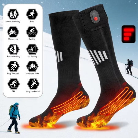 Skanto | Rechargeable USB Heated Socks with Electric Thermal Heating for Cold Weather