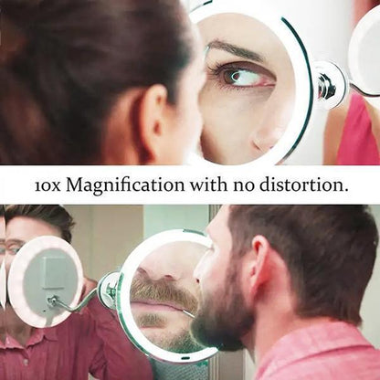 Skanto | 10x Magnification LED Lighted Makeup Mirror
