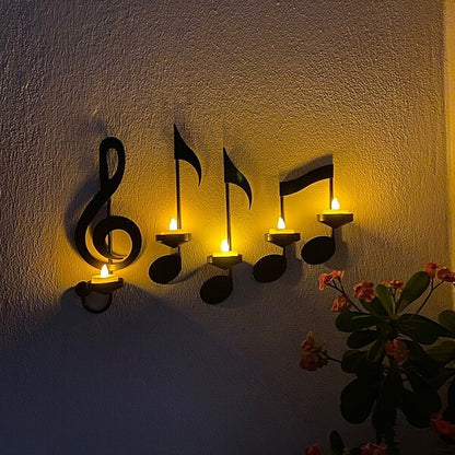BowLift | 🎼Black Musical Note Wall Light