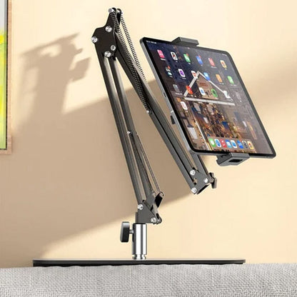 Hidden, extendable table tablet and phone holder | Bowlift