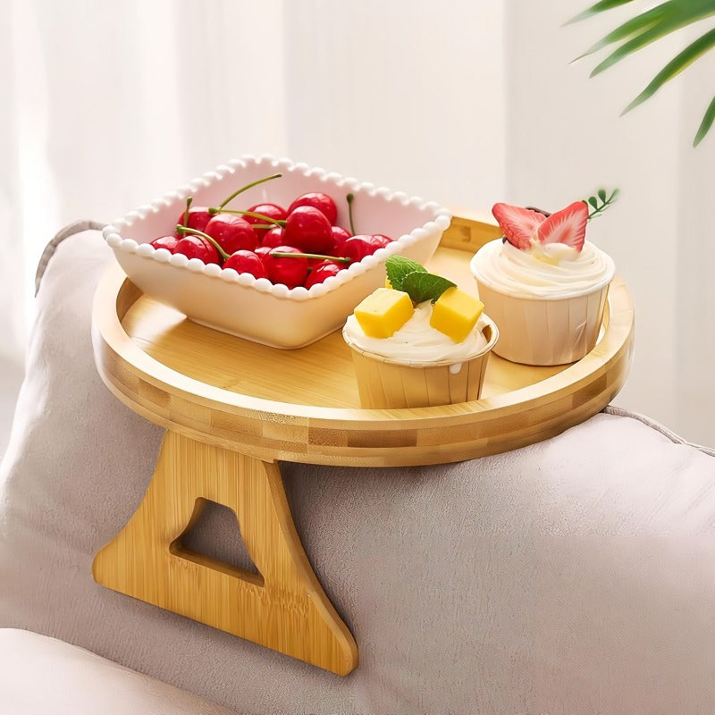 Skanto | Wooden Sofa Armrest Side Table