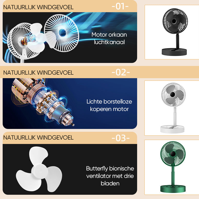 Skanto | Foldable and Rechargeable Desk Fan