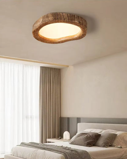 Skanto | Wood & Subtle Glow Ceiling Lamp