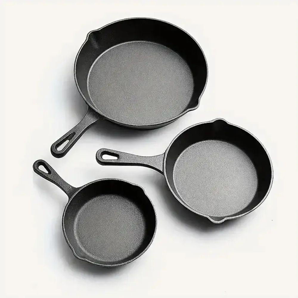Skanto | Black Cast Iron Frying Pan