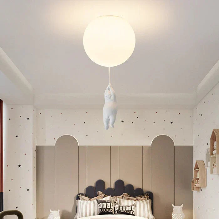 CloudBear – Playful Children's Room Lamp with Balloon