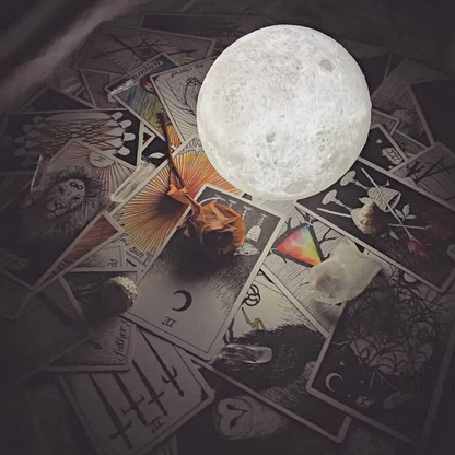 BowLift | Magical Moon Lamp - with Wireless Touch Control and Wooden Stand