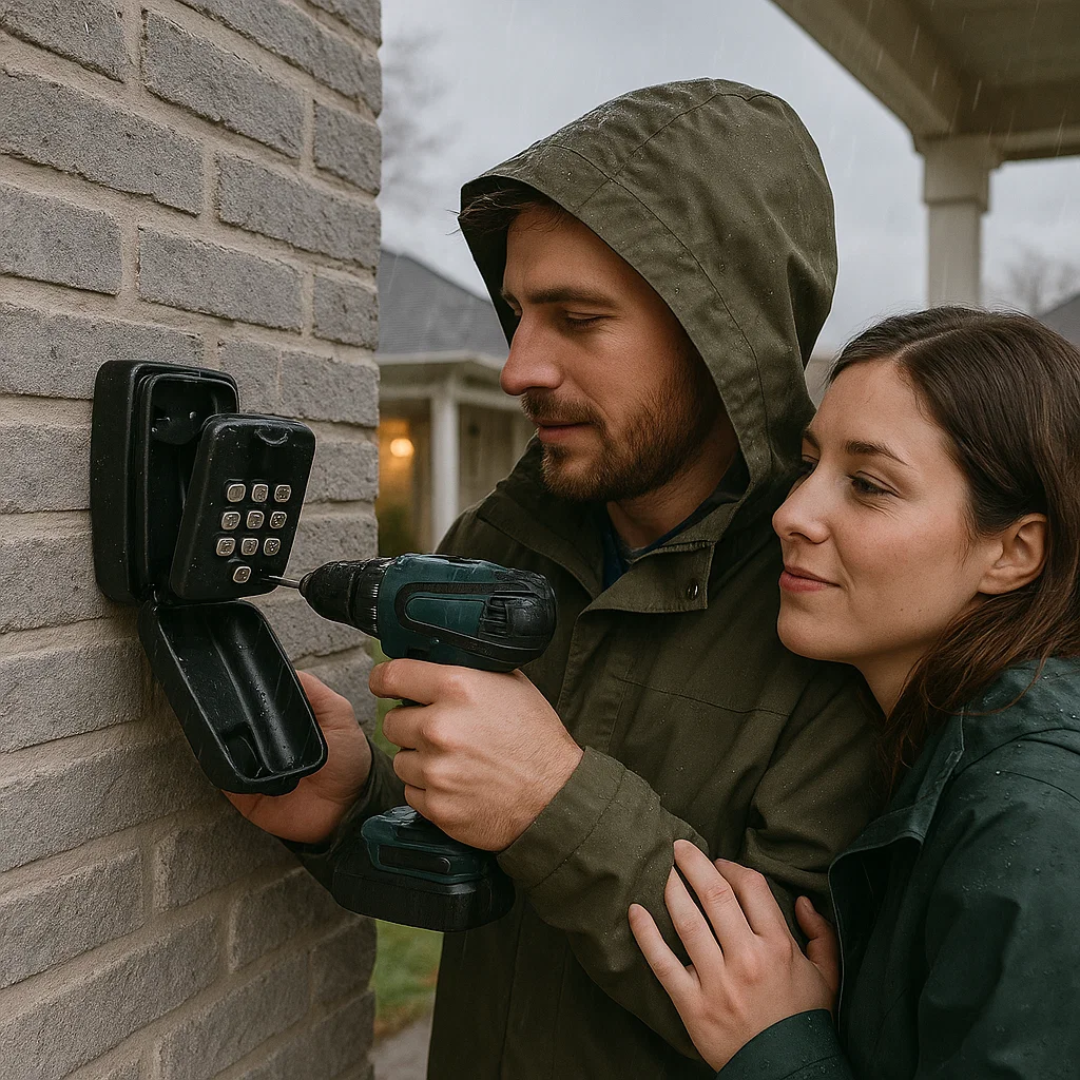 Skanto | KeyGuard Outdoor Safe – Weather-Resistant Wall-Mounted Key Box