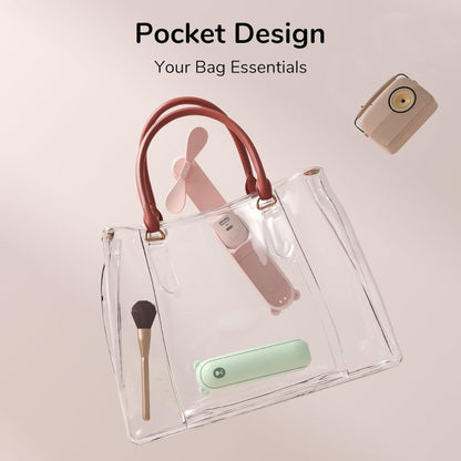 3 In 1 Handheld Mini Ventilator | USB Rechargeable, Foldable Design & Ideal for Travel, Camping and Outdoor Activities | Karnz
