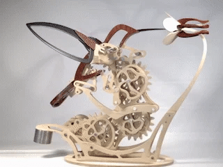 Skanto | 3D Three Mechanical Hummingbird