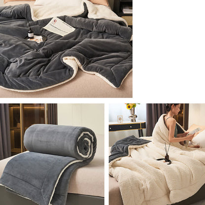 Skanto | Solid Double-Sided Velvet Cube Blanket