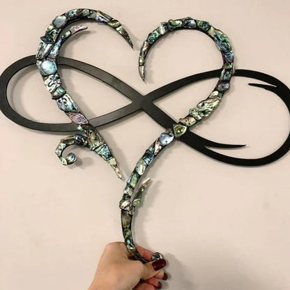 Kalsten | InfinityHeart Wall Decor – Iron Wall Sculpture with Symbol of Eternal Love