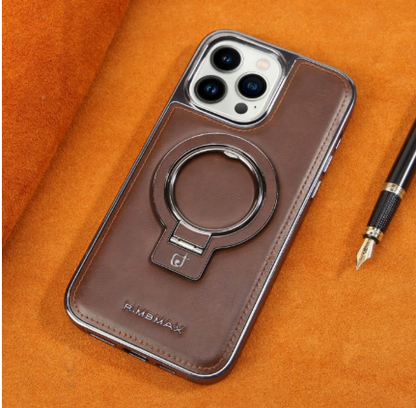 BowLift | Luxury Leather Invisible Stand iPhone Case