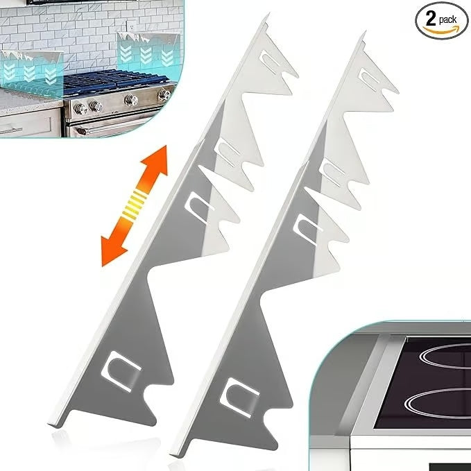 BowLift | Adjustable Stove Gap Cover | Heat-Resistant Stainless Steel Seal Strip | Kitchen Spill Protector