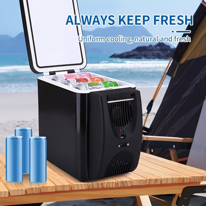 Compact 6L Portable Mini-Fridge for Cars – DC 12V Electric Cooler for Drinks, Seafood, and Fruit, ideal for Travel and Outdoor Adventures