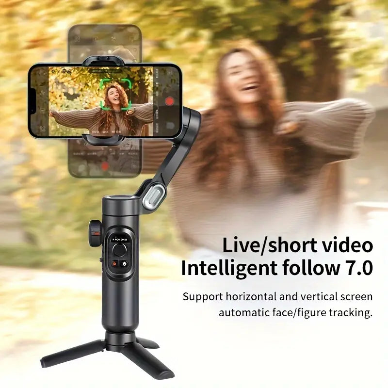 BowLift | SmartPro Smartphone Gimbal Stabiliser – Foldable 3-Axis Handheld Stabiliser for iPhone & Android