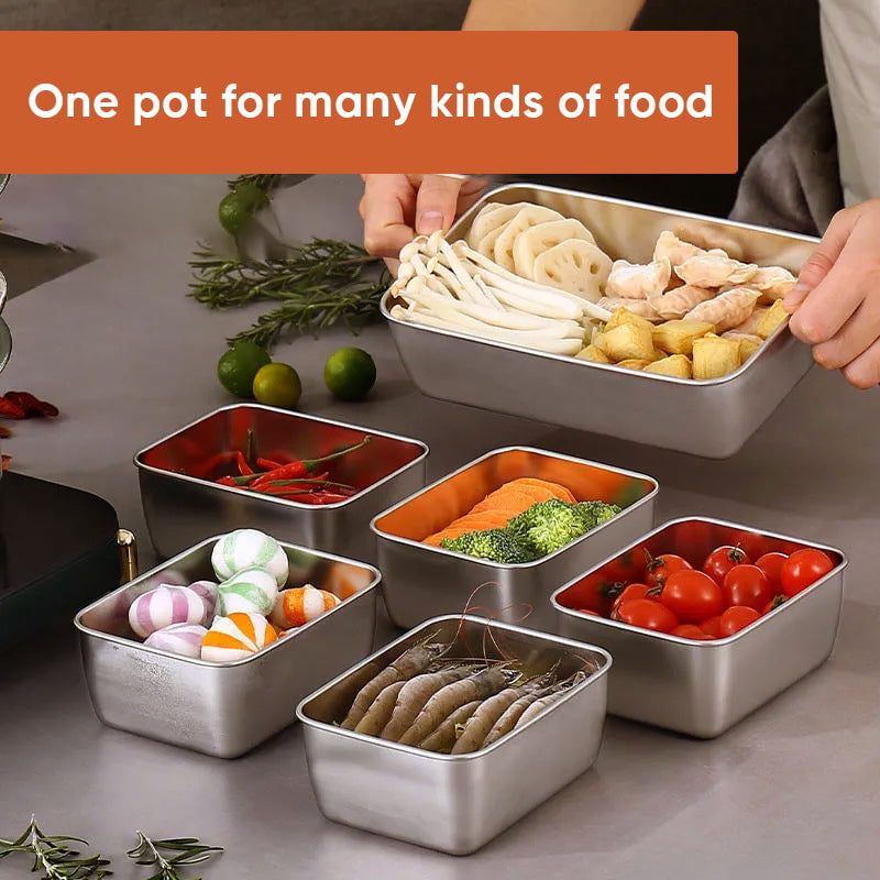 BowLift | Stainless Steel Food Storage Container with Lid, Lunch, Snack Storage Box