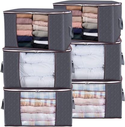 Skanto | Clothes Quilt Blanket Storage Bag Fabric Home Organizer Box Bags Zipper