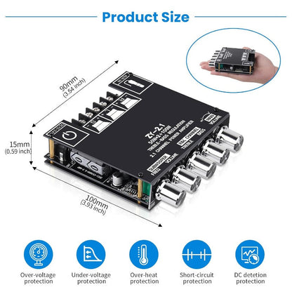 2.1 Channel Bluetooth Amplifier Board Bowlift