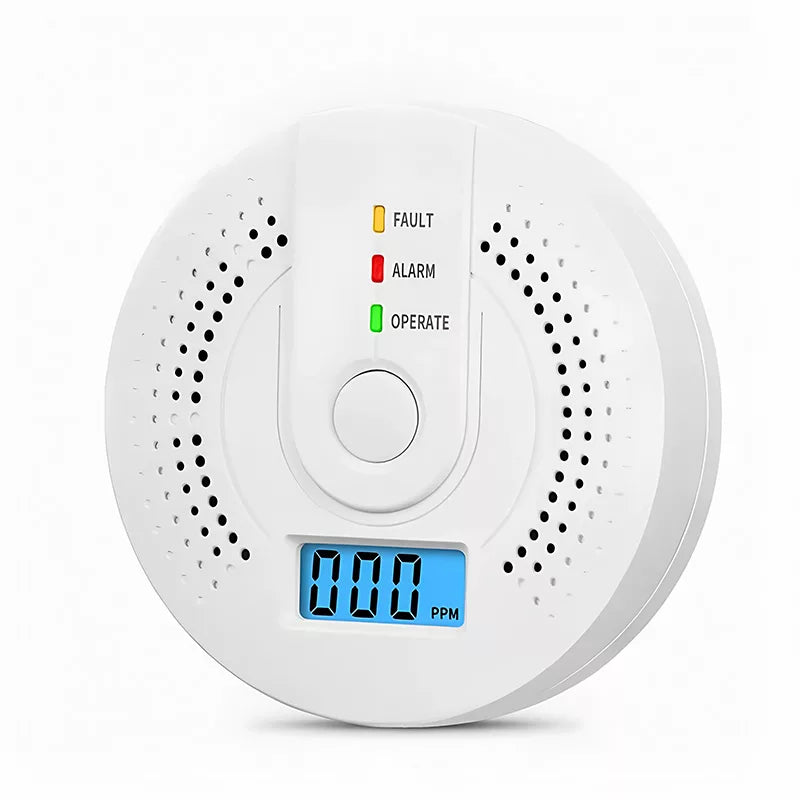 Skanto | Carbon Monoxide Detector | Reliable Alarm Sensor with LCD Screen for Home Security