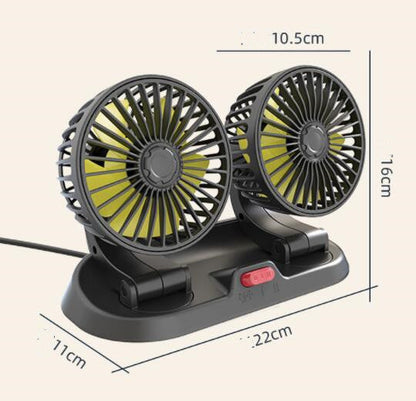 F410 Double Head Folding Fan | Bowlift