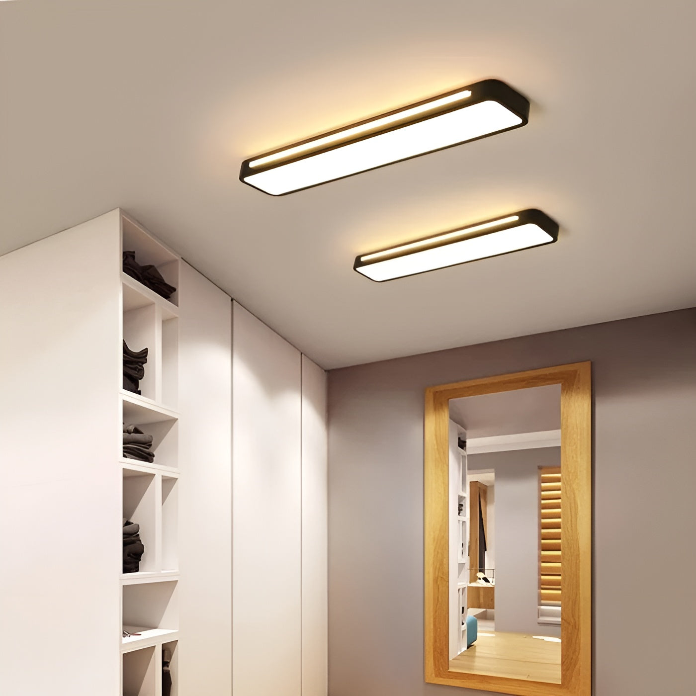 Rectangular Ceiling Lamp – Clean Lines & Modern Design | Perfect for Living Room and Dining Nook | Skanto