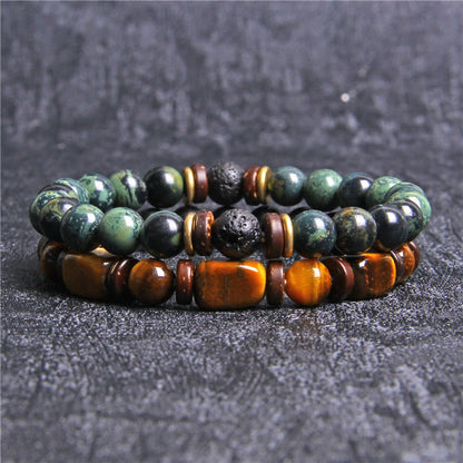 Skanto | African Turquoise & Tiger Eye Bracelet - Naya