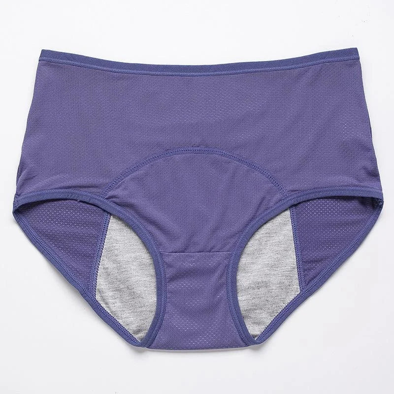 Leak-proof protective pants with a high waist