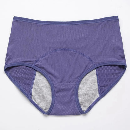 Leak-proof protective pants with a high waist