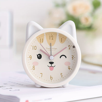 Skanto | Kids Alarm Clock with Night Light – Silent, Rabbit Pattern and Compact Design