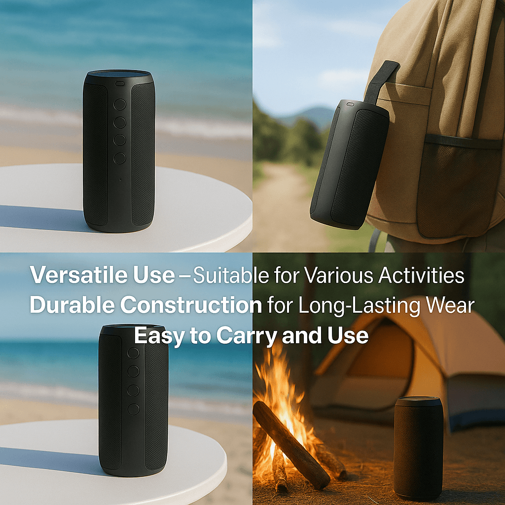 Skanto | Best Waterproof Bluetooth Wireless Speaker x360 Compact Small