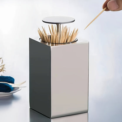 BowLift | Stainless Steel Toothpick Holder – Hygienic and Easy Access to Toothpicks