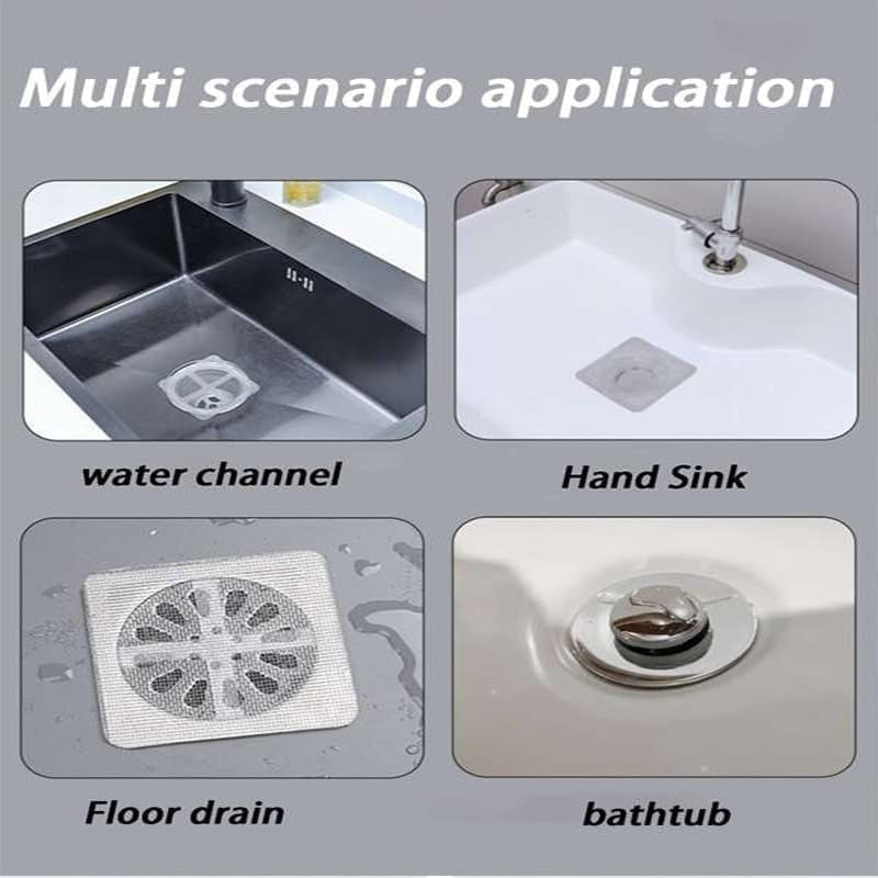 BowLift | Disposable Drain Cover Stickers – Hair Catcher & Insect Blocker