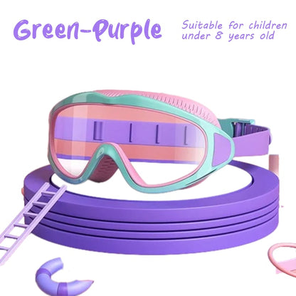 BowLift | HD children's large frame waterproof and anti-fog swimming goggles