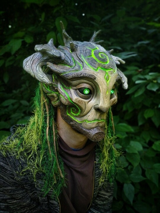 Skanto | Green Man Forest Spirit Mask Costume Accessory Masks