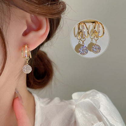 Skanto | Fashion Diamond Crown Earrings