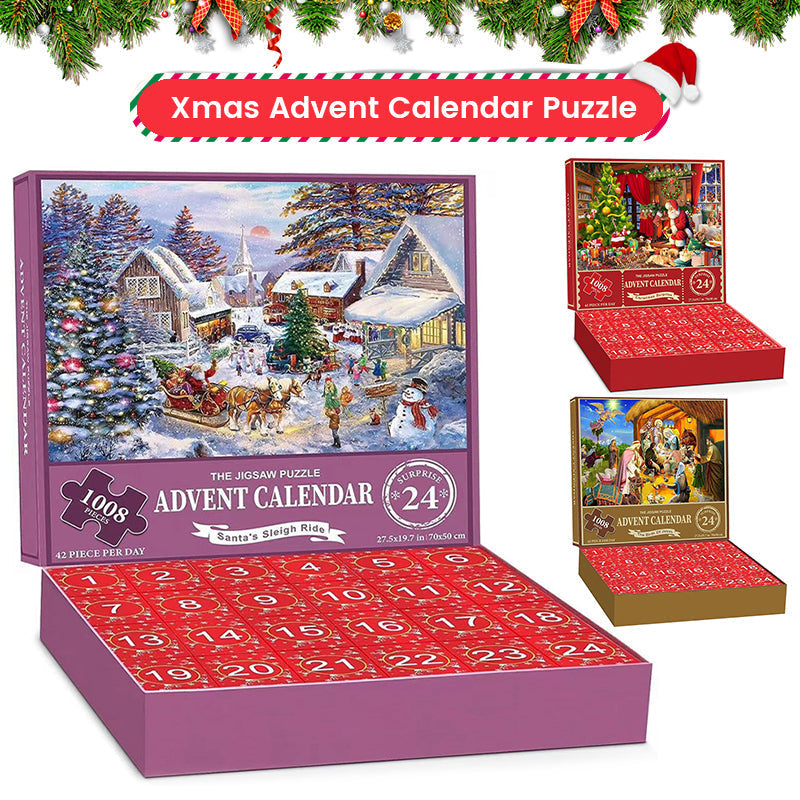 Skanto | 1000 Piece Christmas Puzzle Advent Calendar - Christmas Gift