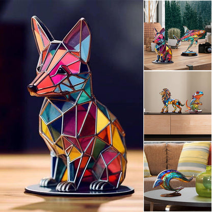 Wildlife Art with Base Wild Animal Desktop Decorations | Bowlift