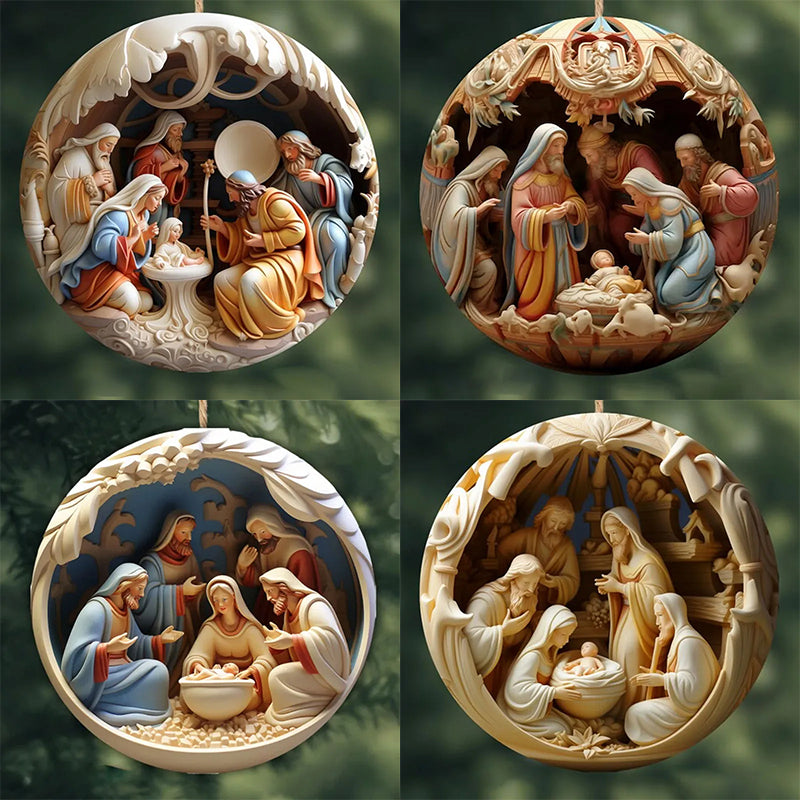 Skanto | Crib Christmas Ornament