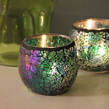 Kalsten | European Retro Glass Mosaic Tealight Holder