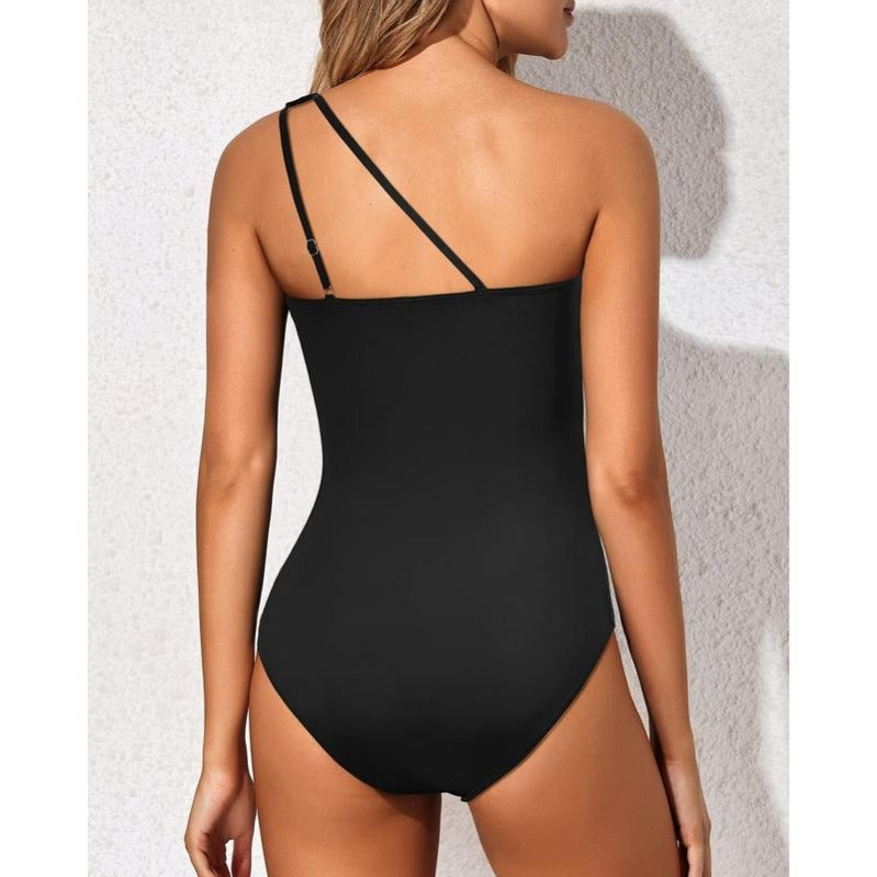 BowLift | One-Shoulder Tummy Control One-Piece Swimsuit