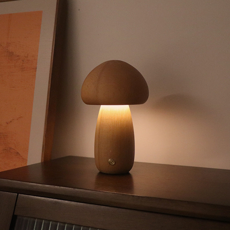 Skanto | Mushroom Table Lamp in Wood