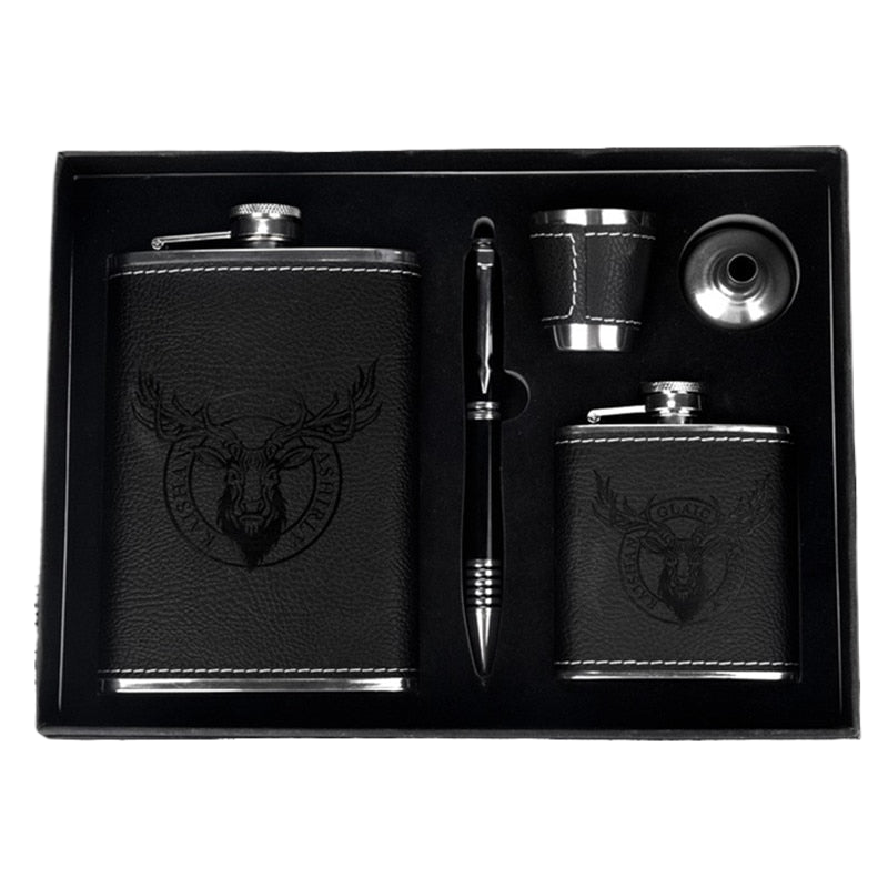 9oz High-quality 304 Stainless Steel Hip Flask Set Whiskey Wine Alcohol Beverage Bottle Travel Drinkware For Gifts