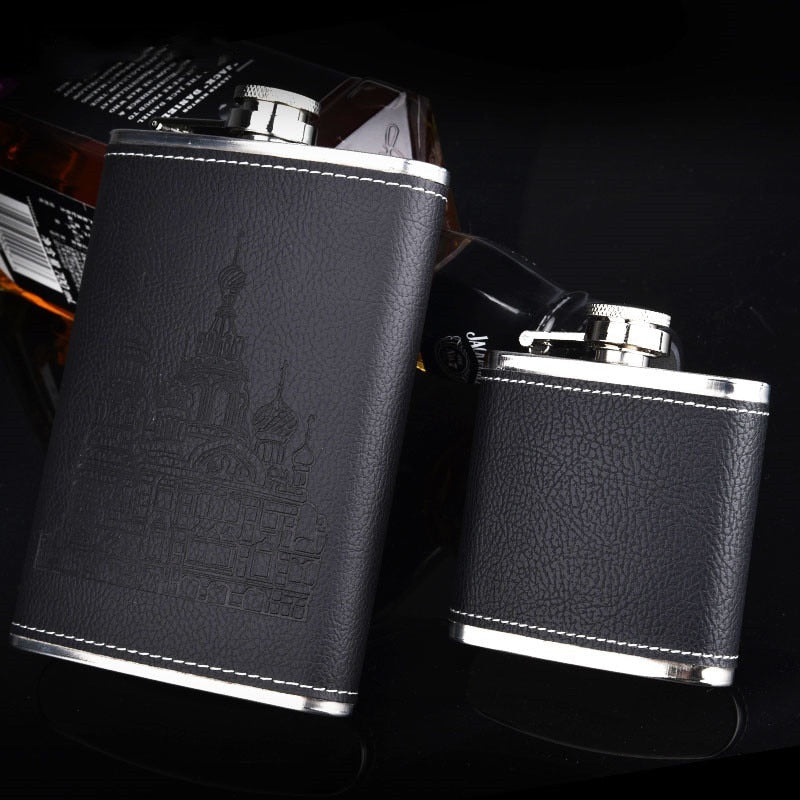 9oz High-quality 304 Stainless Steel Hip Flask Set Whiskey Wine Alcohol Beverage Bottle Travel Drinkware For Gifts