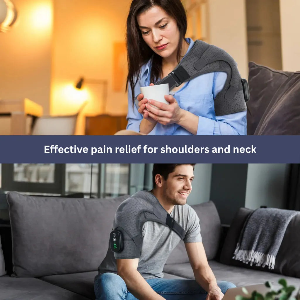 Skanto | Shoulder Massager | Heat Therapy, Adjustable Intensity & Ideal for Muscle Relaxation