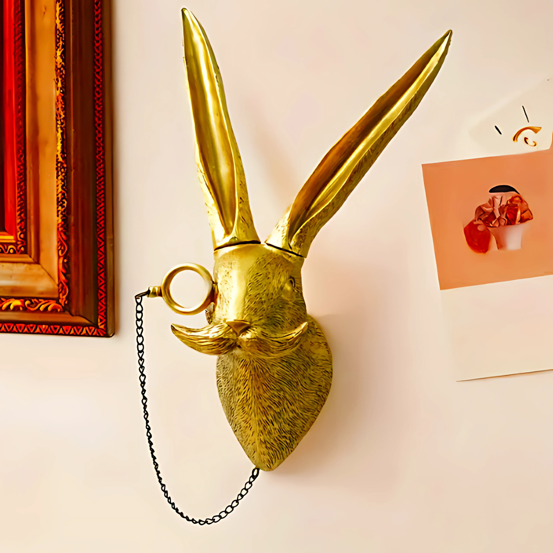 BowLift | Wall Art Vintage Resin Animal Head Sculpture