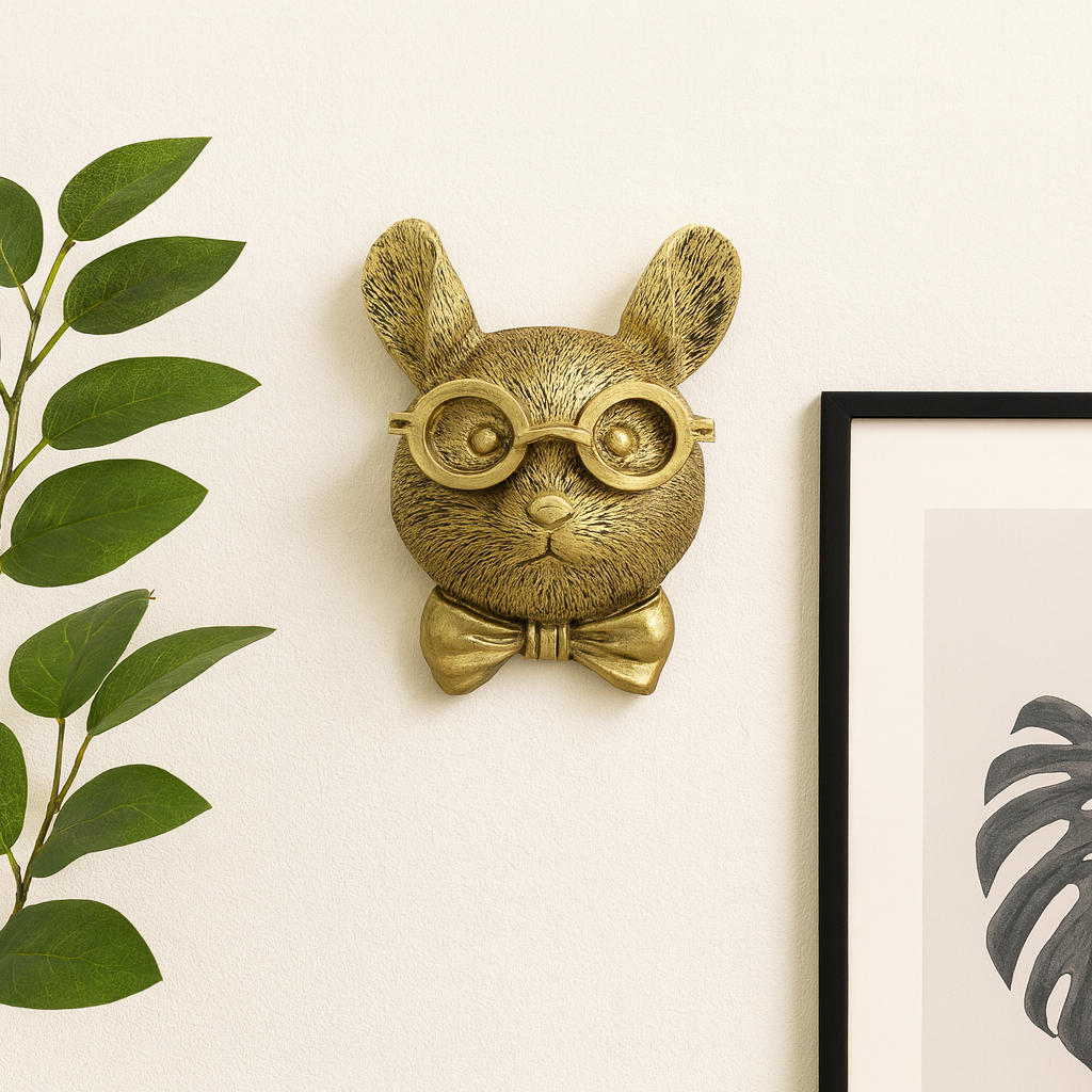 BowLift | Wall Art Vintage Resin Animal Head Sculpture