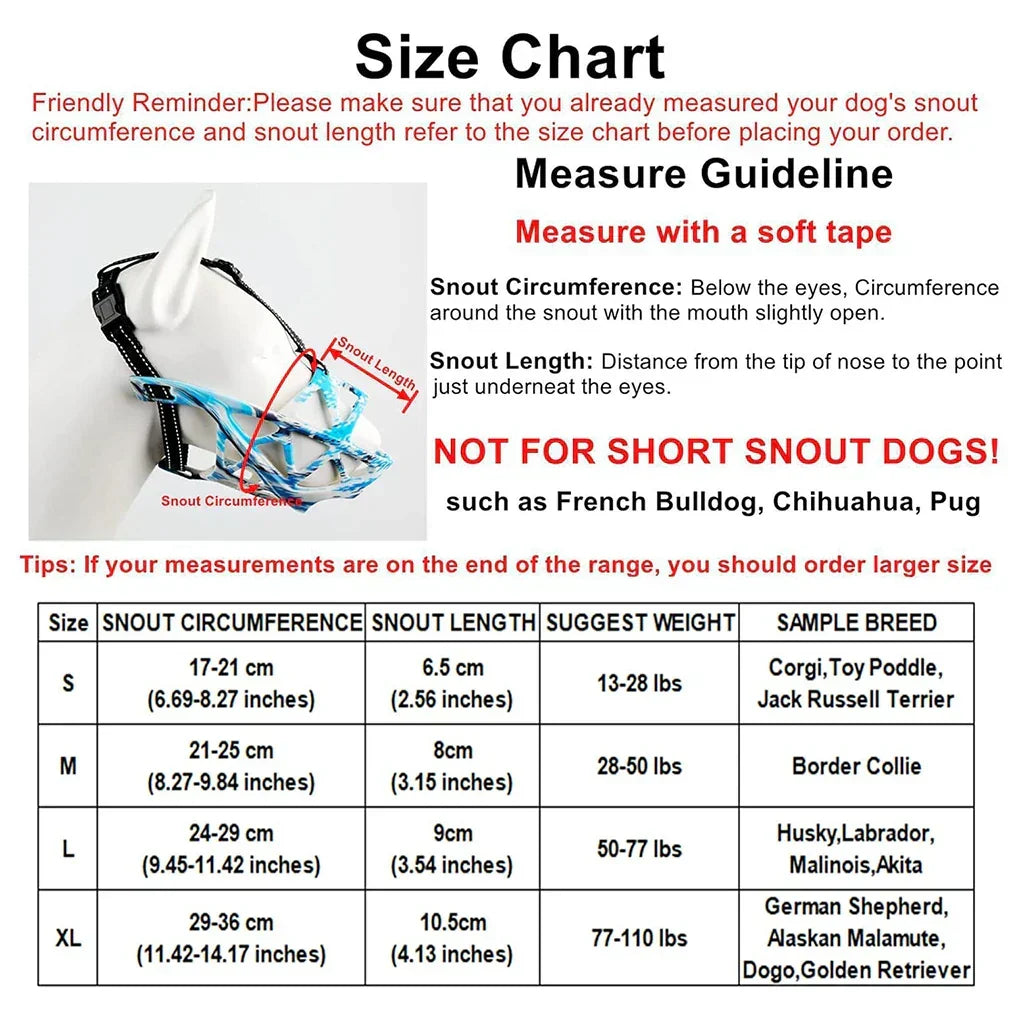 Skanto | Snout – Adjustable, Breathable Dog Muzzle